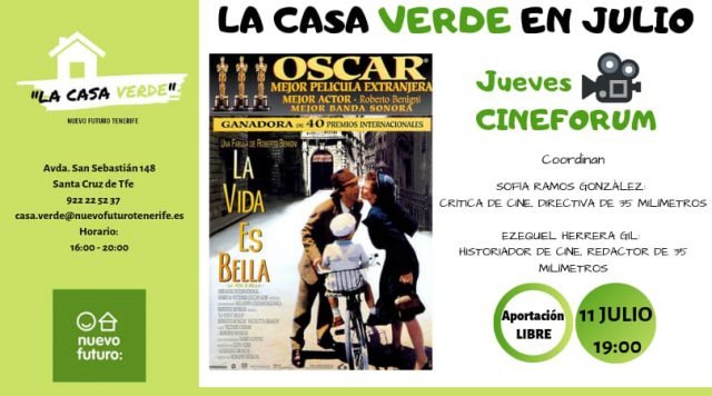 La casa verde tenerife cineforum la vida es bella