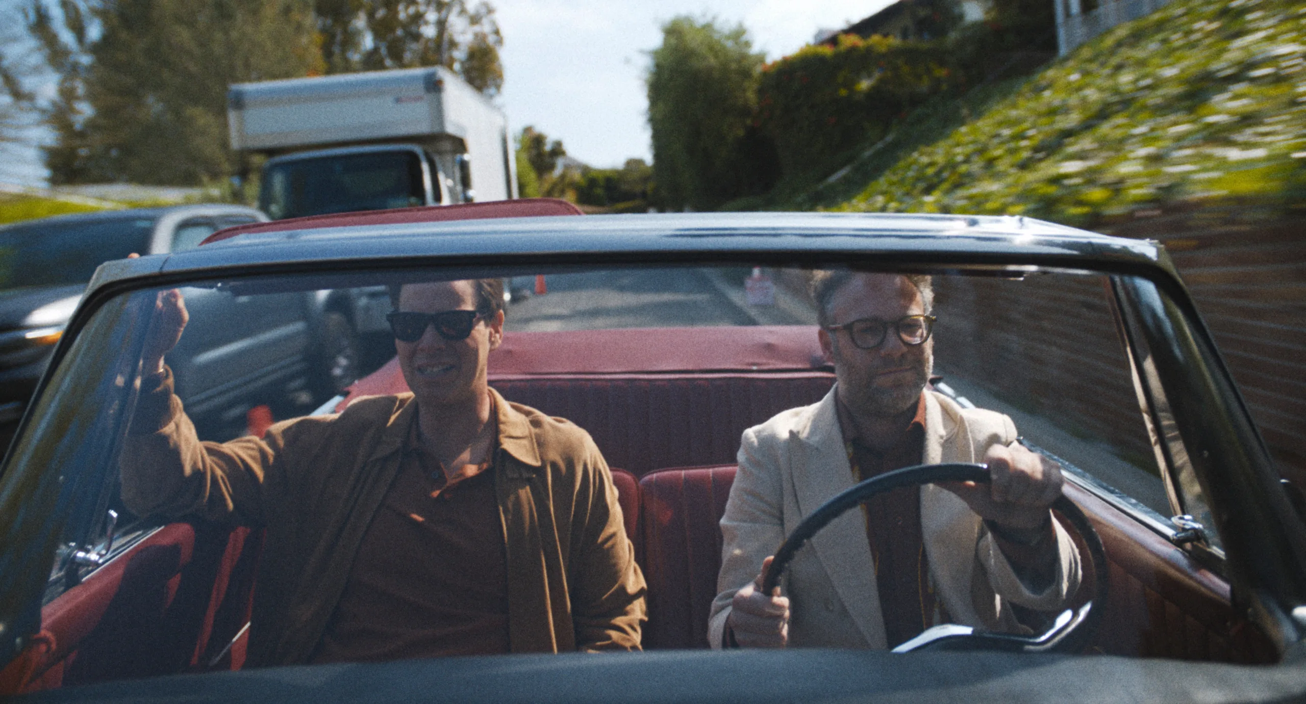 Seth Rogen e Ike Barinholtz en 'The Studio' (Goldberg, Rogen, 2025)