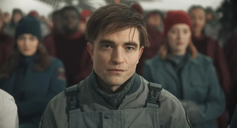 Robert Pattinson en una escena de Mickey 17