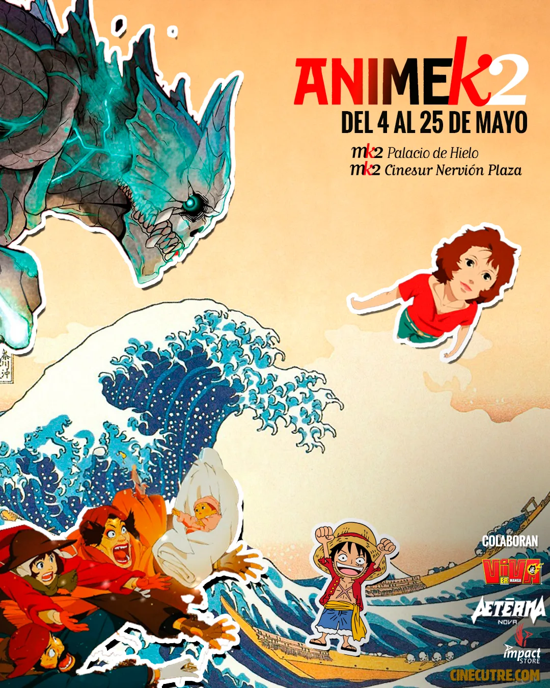 Poster de Animek2, que se celebra a partir del 9 de mayo en Madrid y Sevilla